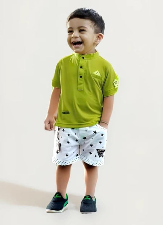 Green Boys T-shirts Set